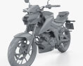 Suzuki GSX-S125 2018 3D 모델  clay render