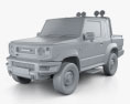Suzuki Jimny Sierra Pickup 2022 3d model clay render
