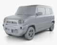 Suzuki Hustler with HQ interior 2016 3d model clay render
