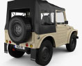 Suzuki Jimny with HQ interior 1977 3d model back view