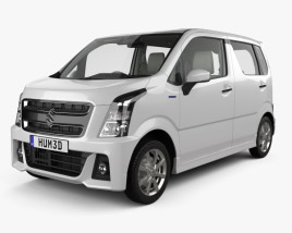 Suzuki Wagon R Stingray Hybrid mit Innenraum 2018 3D-Modell
