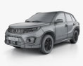 Suzuki Vitara hybrid AllGrip 2022 3D-Modell wire render
