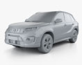 Suzuki Vitara hybrid AllGrip 2022 3D-Modell clay render