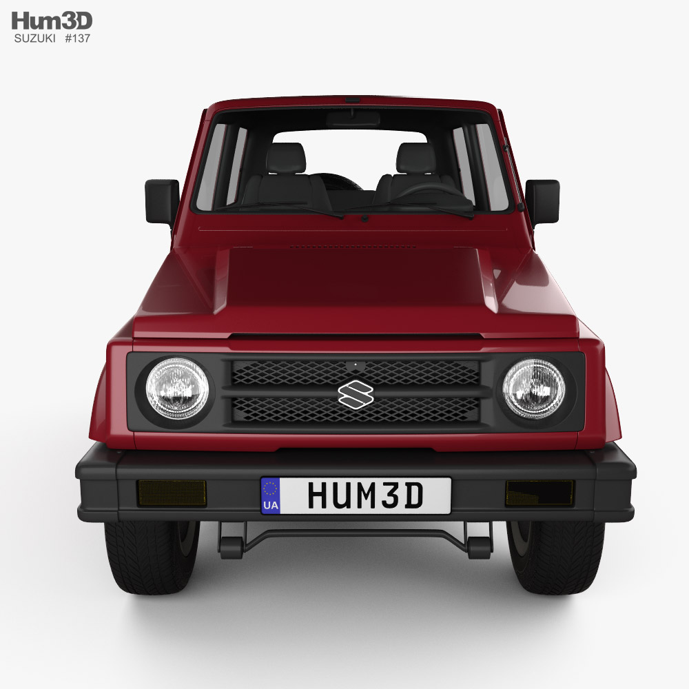 Suzuki Samurai SWB 1990 3D model Vehicles on Hum3D