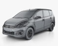 Suzuki Ertiga 2020 3d model wire render
