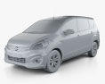Suzuki Ertiga 2020 3d model clay render
