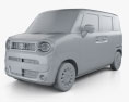 Suzuki Wagon R Smile hybrid 2022 3d model clay render