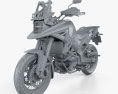 Suzuki V-Strom 1050 2021 3d model clay render