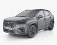 Suzuki S-Cross hybrid AllGrip 2021 3d model wire render