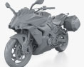 Suzuki GSX-S 1000GT 2022 3d model clay render