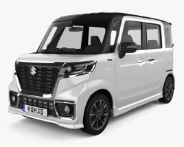 Suzuki Spacia Custom 하이브리드 XS 2022 3D 모델 