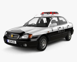 Suzuki Cultus Police sedan 2000 Modèle 3D