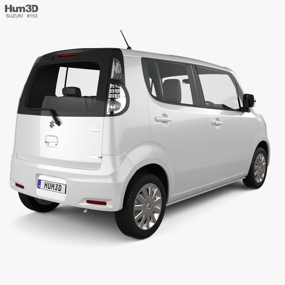 Suzuki MR Wagon Wit TS 2014 3d model back view