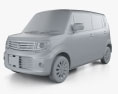 Suzuki MR Wagon Wit TS 2014 3d model clay render