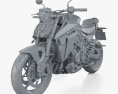 Suzuki GSX-S1000 2022 Modèle 3d clay render