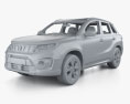 Suzuki Vitara Hybrid AllGrip with HQ interior 2020 3d model clay render