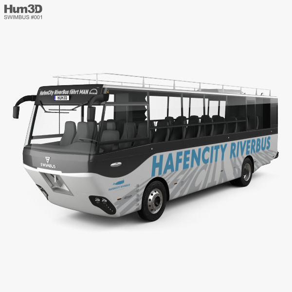 Swimbus Hafencity Riverbus 2016 3D模型