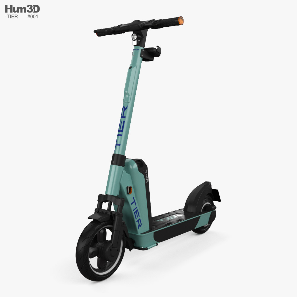 TIER Electric scooter 2022 3Dモデル