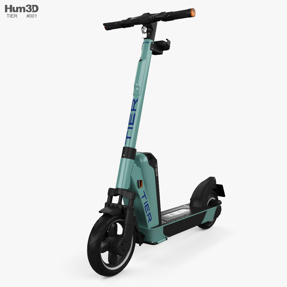Electric scooter 3D - Vehicles on Hum3D