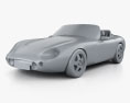 TVR Griffith 2002 3D 모델  clay render