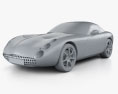 TVR Tuscan Speed Six 2006 3d model clay render