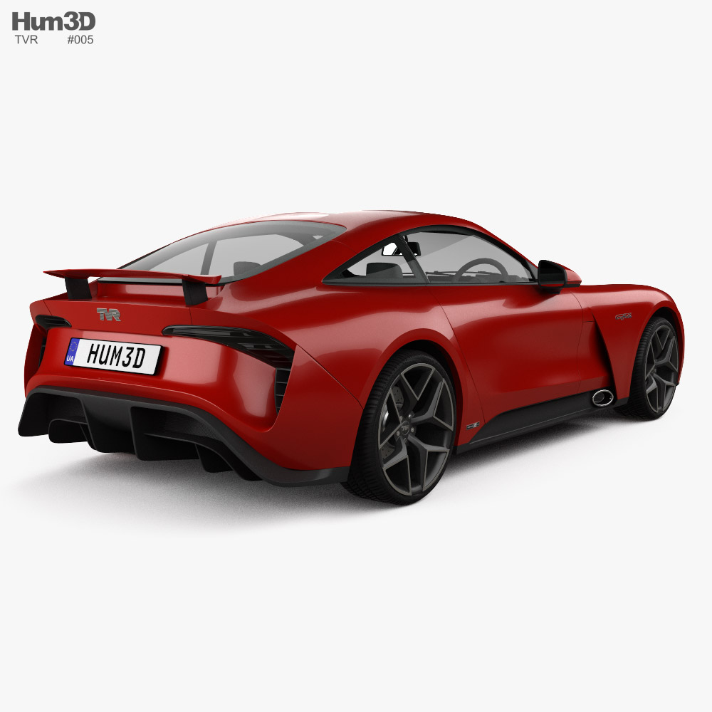 TVR Griffith 2020 3D-Modell Rückansicht