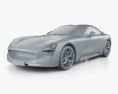 TVR Griffith 2020 3d model clay render