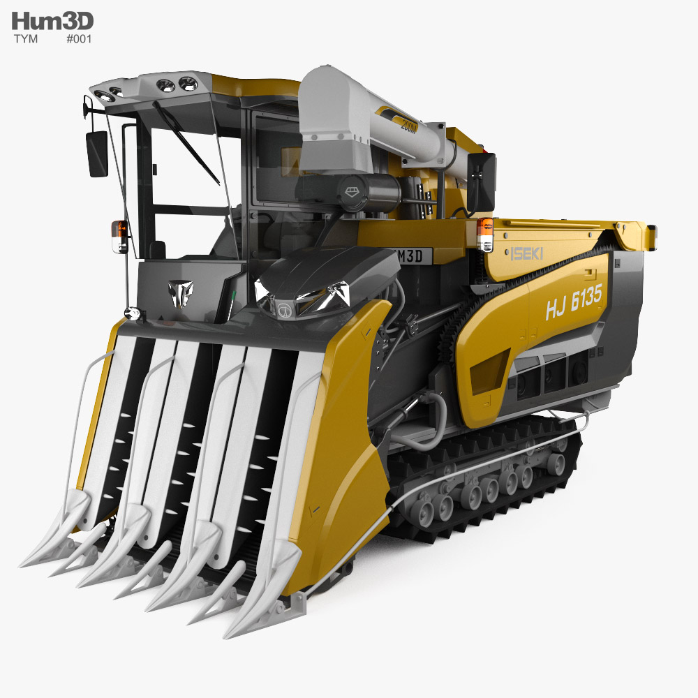 TYM HJ6135 컴바인 수확기 2022 3D 모델 