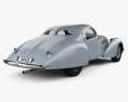 Talbot-Lago Teardrop Coupe 1938 3D-Modell Rückansicht