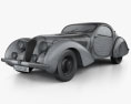Talbot-Lago Teardrop Coupe 1938 3D-Modell wire render