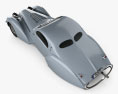 Talbot-Lago Teardrop Coupe 1938 3D-Modell Draufsicht