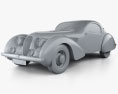 Talbot-Lago Teardrop Coupe 1938 3d model clay render