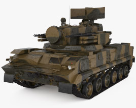 2K22 Tunguska Modello 3D