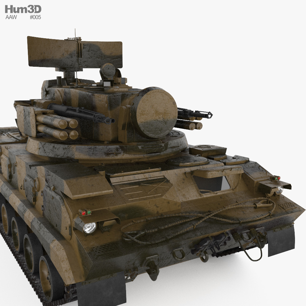 2K22 Tunguska 3D Model - Military On Hum3D