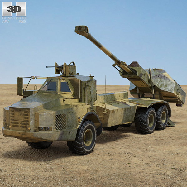 Archer Artillery System 3D 모델 
