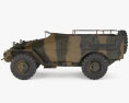 BTR-40 3d model side view