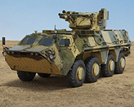 BTR-4 Modello 3D