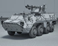 BTR-4 3D 모델  wire render