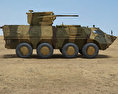 BTR-4 Modelo 3d vista lateral