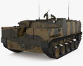 BTR-MD Rakushka 3D模型 后视图