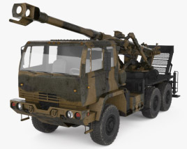 Brutus 155mm self-propelled Howitzer 3D model