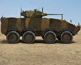 CM-32 Armoured Vehicle 3d model side view