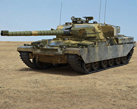 Chieftain Tank Modello 3D