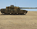 Chieftain Tank 3d model side view