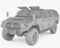 Dongfeng CSK-131 Mengshi 3D-Modell clay render
