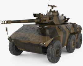 EE-9 Cascavel Modello 3D