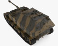 Elefant Tank Destroyer 3d model top view
