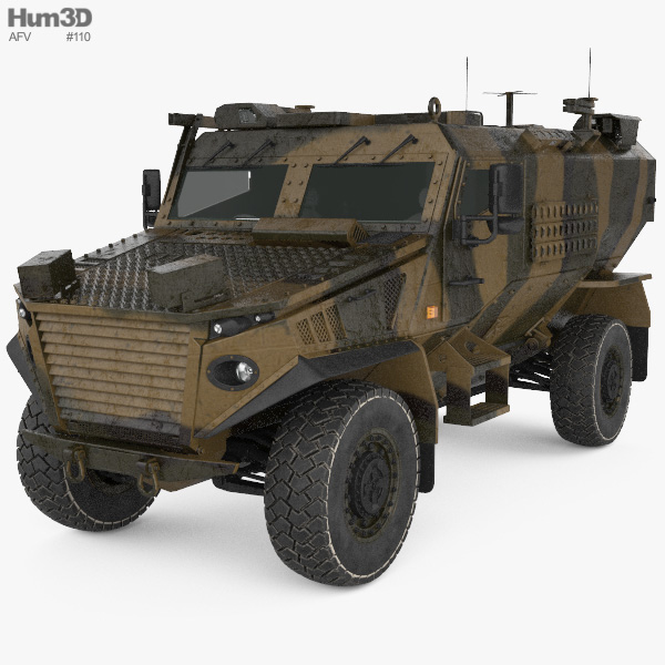 Force Protection Ocelot 3D 모델 