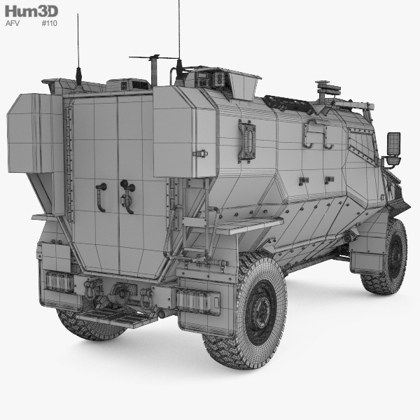 Force Protection Ocelot 3D model - Military on Hum3D