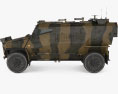 Force Protection Ocelot 3d model side view